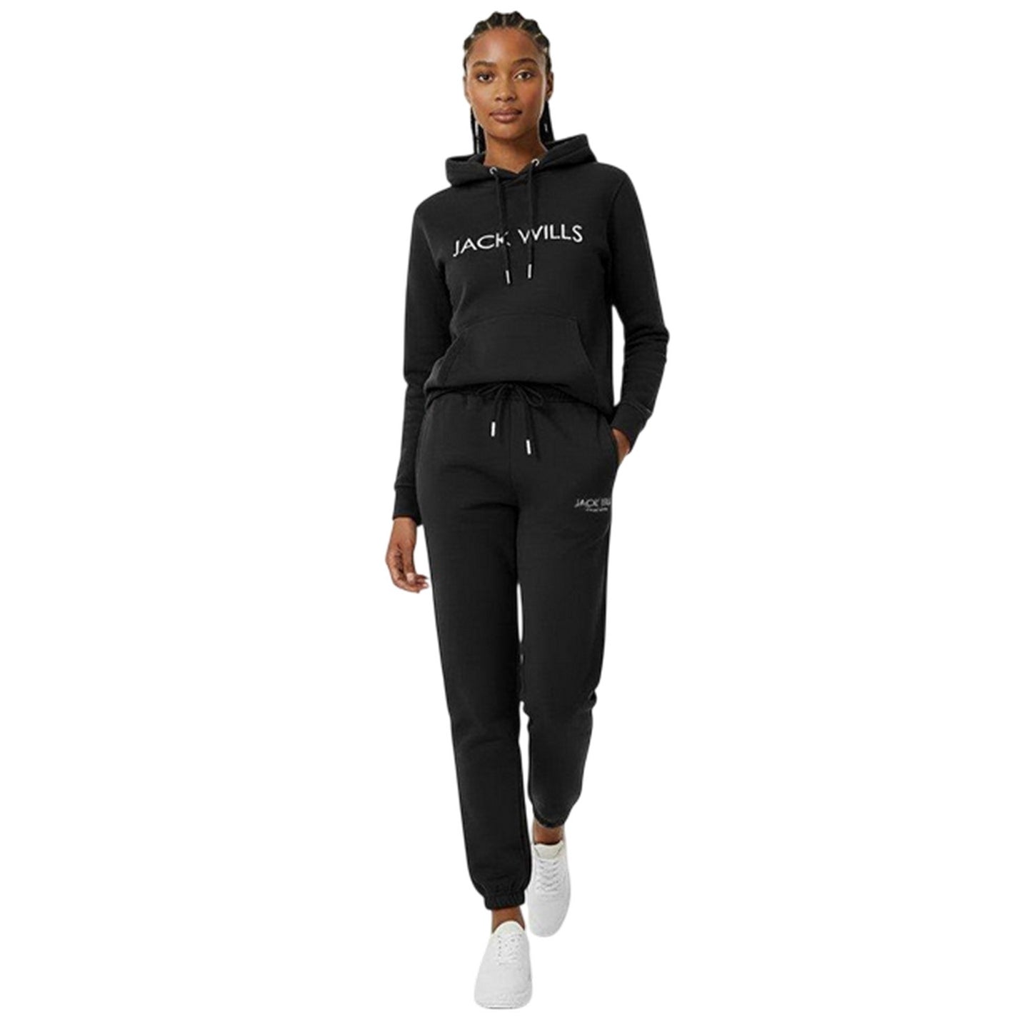 Black - Lifestyle - Jack Wills Womens-Ladies Bayton Relaxed Fit Jogging Bottoms