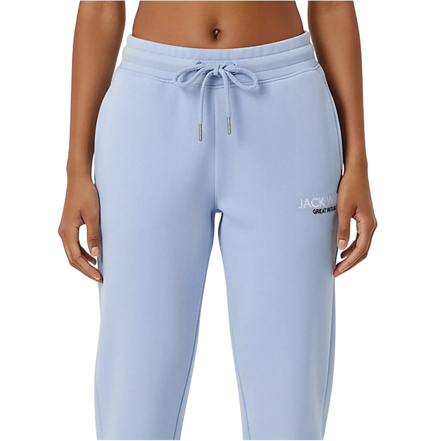 Soft Blue - Side - Jack Wills Womens-Ladies Bayton Relaxed Fit Jogging Bottoms
