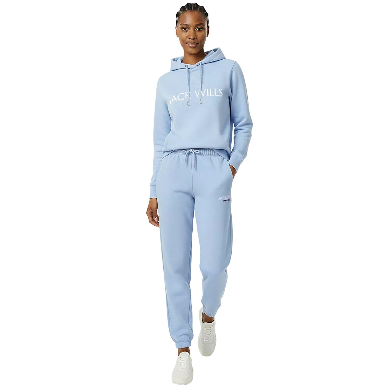 Soft Blue - Lifestyle - Jack Wills Womens-Ladies Bayton Relaxed Fit Jogging Bottoms