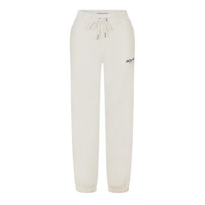 Vintage White - Front - Jack Wills Womens-Ladies Bayton Relaxed Fit Jogging Bottoms