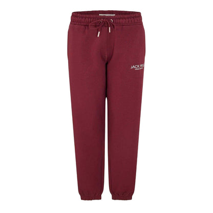 Burgundy - Front - Jack Wills Womens-Ladies Bayton Relaxed Fit Jogging Bottoms