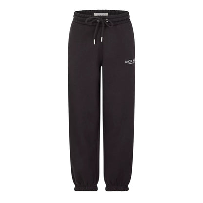Black - Front - Jack Wills Womens-Ladies Bayton Relaxed Fit Jogging Bottoms
