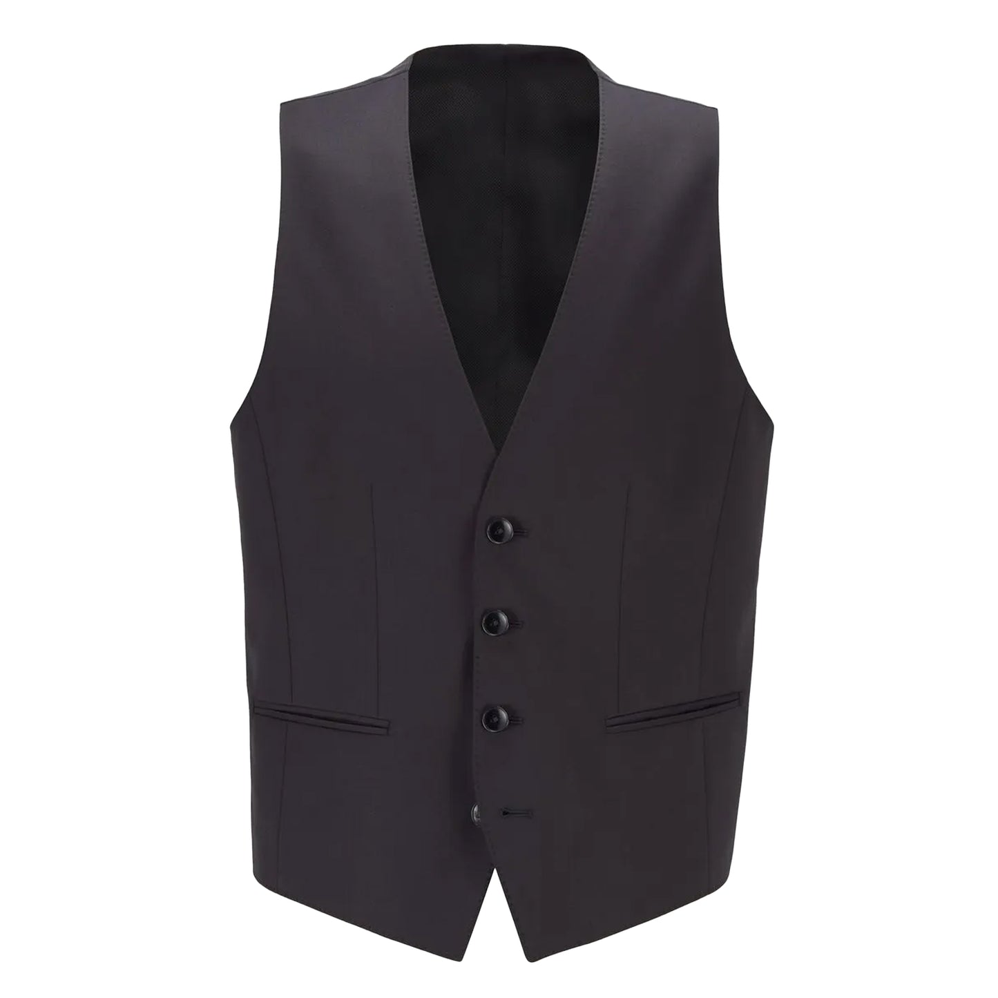 Black - Front - Boss Mens Wilson Waistcoat