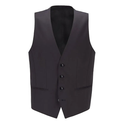 Black - Front - Boss Mens Wilson Waistcoat