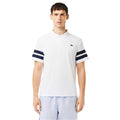 White - Side - Lacoste Mens Pique Ultra Dry Tennis Polo Shirt