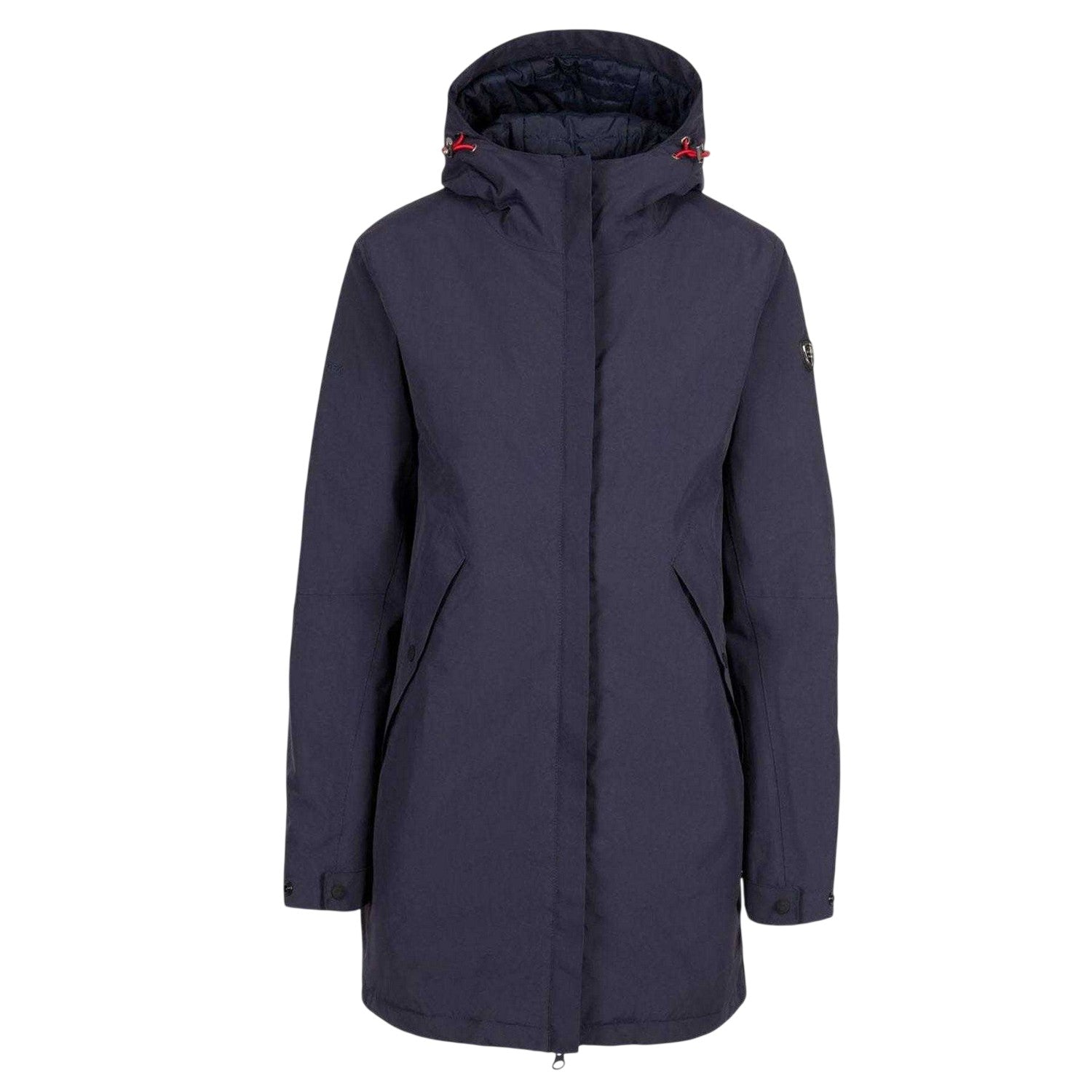 Navy - Front - Trespass Womens-Ladies TP75 Waterproof Jacket