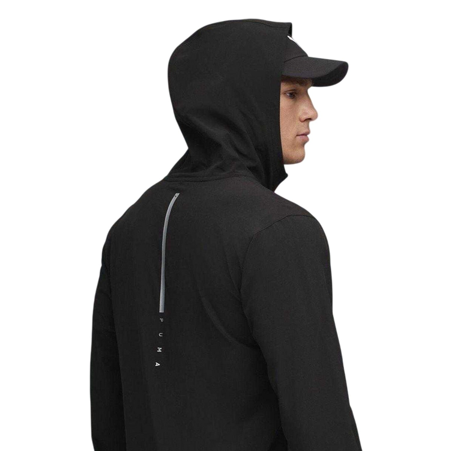 Black-Grey - Side - Puma Mens Flex Woven Sport Tracksuit