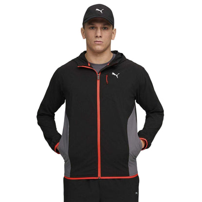 Black-Grey - Lifestyle - Puma Mens Flex Woven Sport Tracksuit