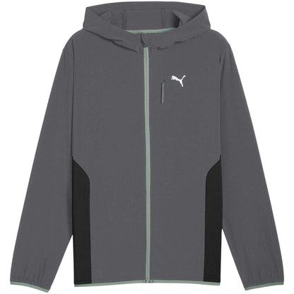Dark Grey - Front - Puma Mens Flex Woven Sport Tracksuit