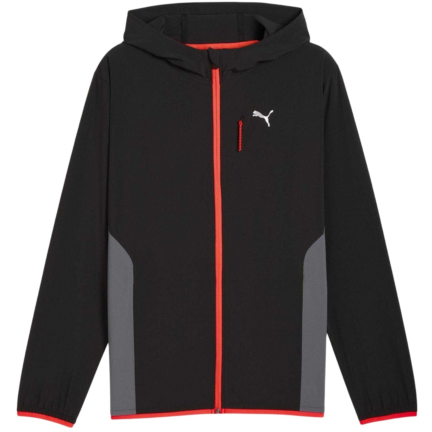 Black-Grey - Front - Puma Mens Flex Woven Sport Tracksuit