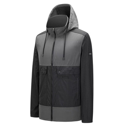 Black - Side - Firetrap Mens Lightweight Hooded Jacket