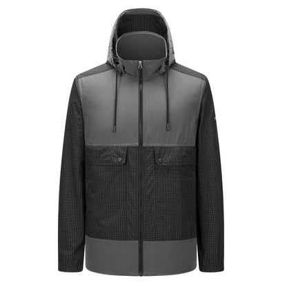 Black - Front - Firetrap Mens Lightweight Hooded Jacket