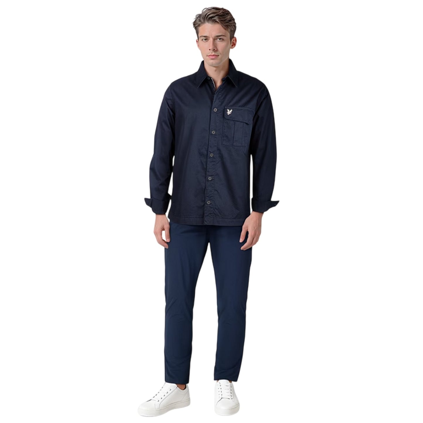 Dark Navy - Lifestyle - Lyle & Scott Mens Slim Trousers