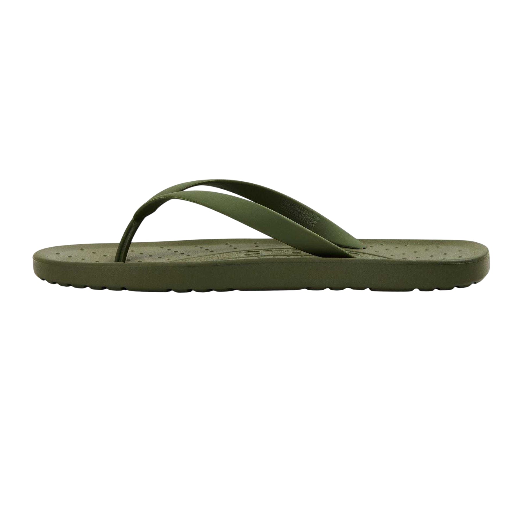 Army Green - Back - Crocs Mens Lite Ride Thong Strap Flip Flops