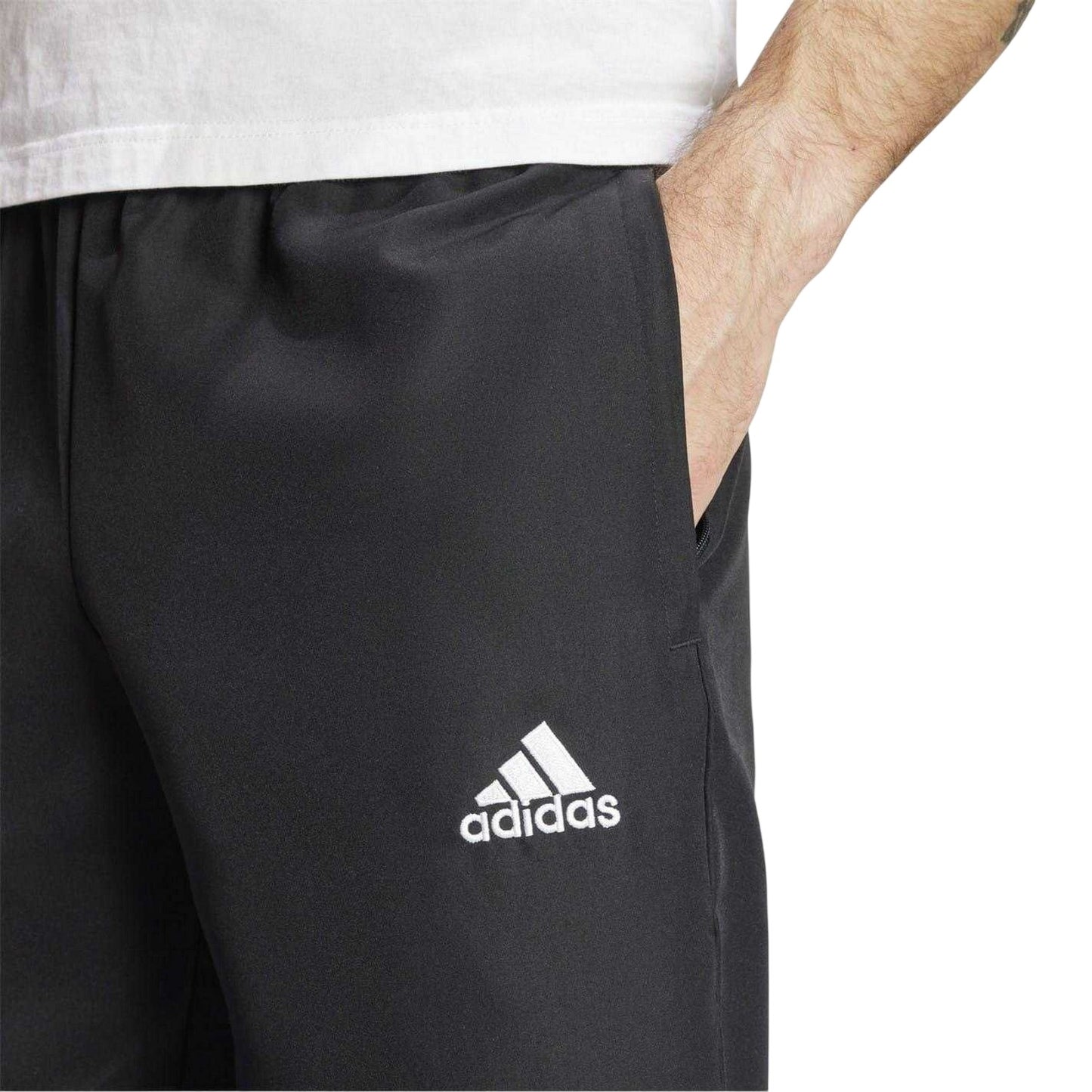 Black - Side - Adidas Mens Entrada 22 Presentation Tracksuit Bottoms