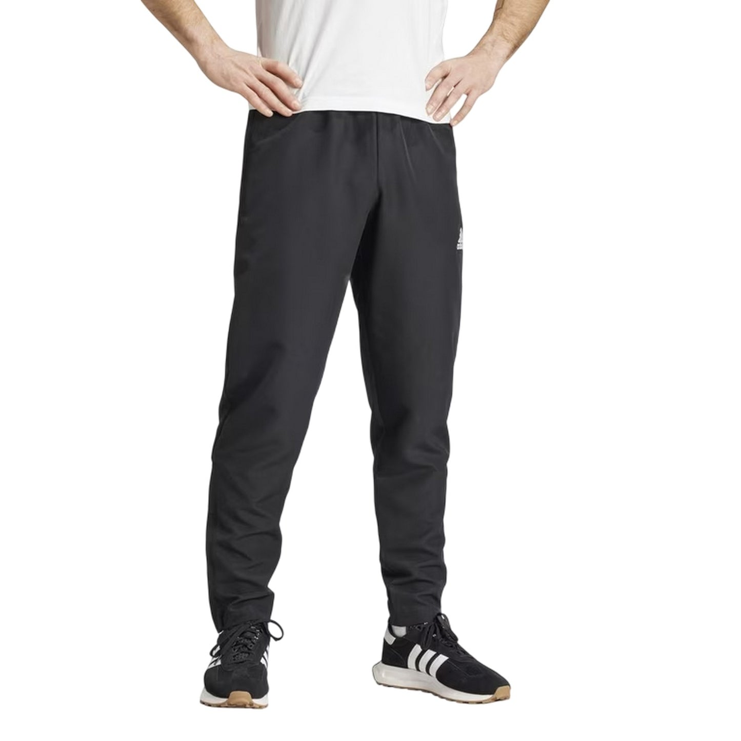 Black - Close up - Adidas Mens Entrada 22 Presentation Tracksuit Bottoms