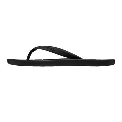 Black - Back - Teva Mens Textile Flat Sandals