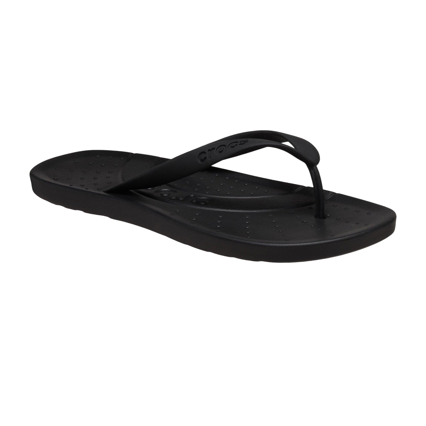 Black - Side - Teva Mens Textile Flat Sandals