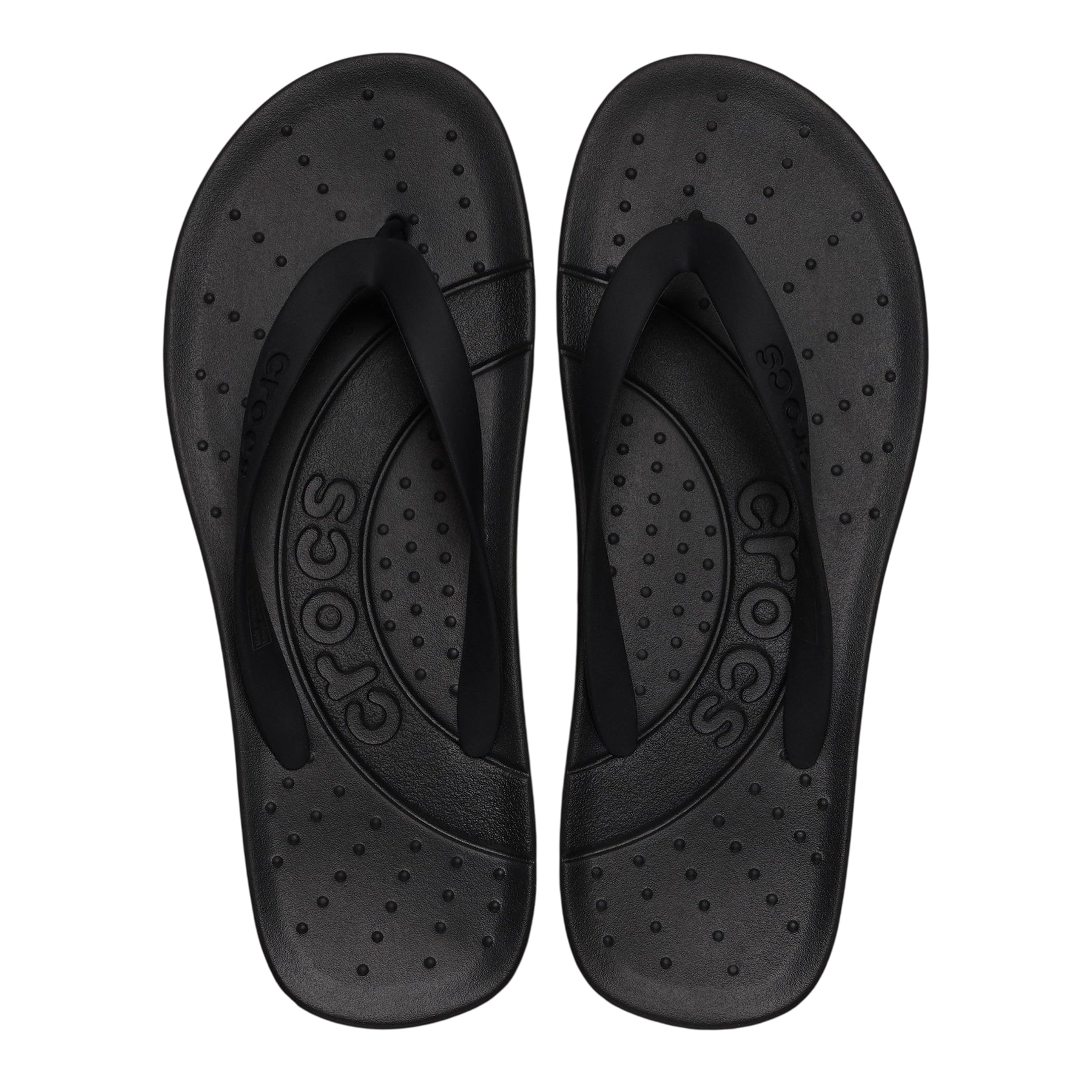 Black - Pack Shot - Teva Mens Textile Flat Sandals