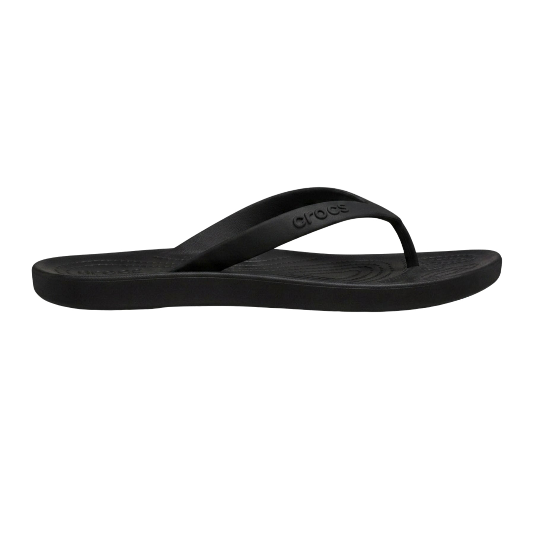 Black - Front - Teva Mens Textile Flat Sandals