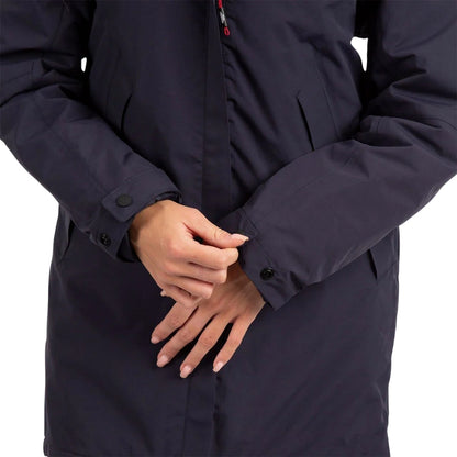 Navy - Lifestyle - Trespass Womens-Ladies Overcast Press Stud Raincoat