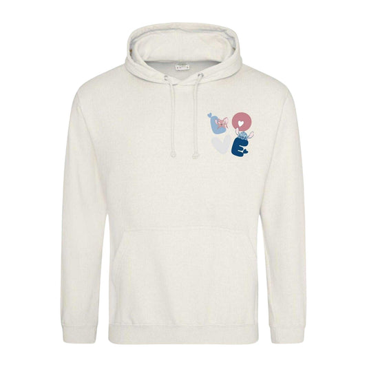White - Front - Lilo & Stitch Unisex Adult Love Stitch & Angel Valentine`s Day Hoodie