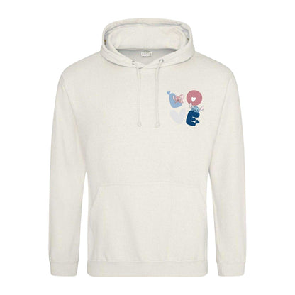 White - Front - Lilo & Stitch Unisex Adult Love Stitch & Angel Valentine`s Day Hoodie