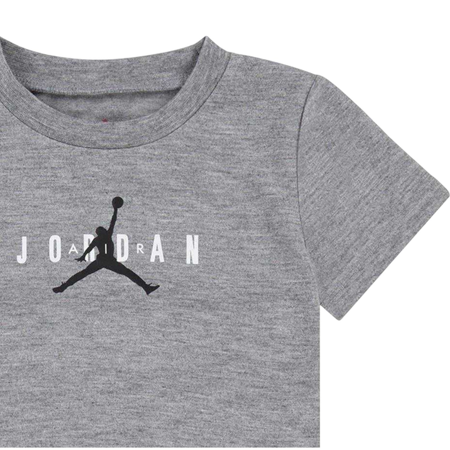 Carbon Heather - Side - Nike Boys Graphic Print Longline T-Shirt
