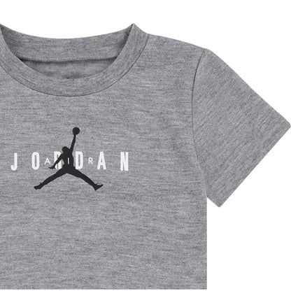 Carbon Heather - Side - Nike Boys Graphic Print Longline T-Shirt