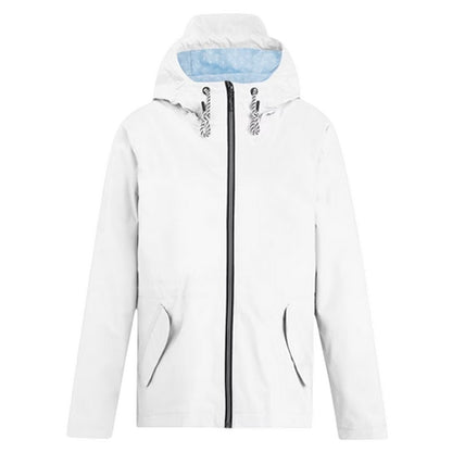 White - Front - Regatta Womens-Ladies Bayletta Waterproof Jacket