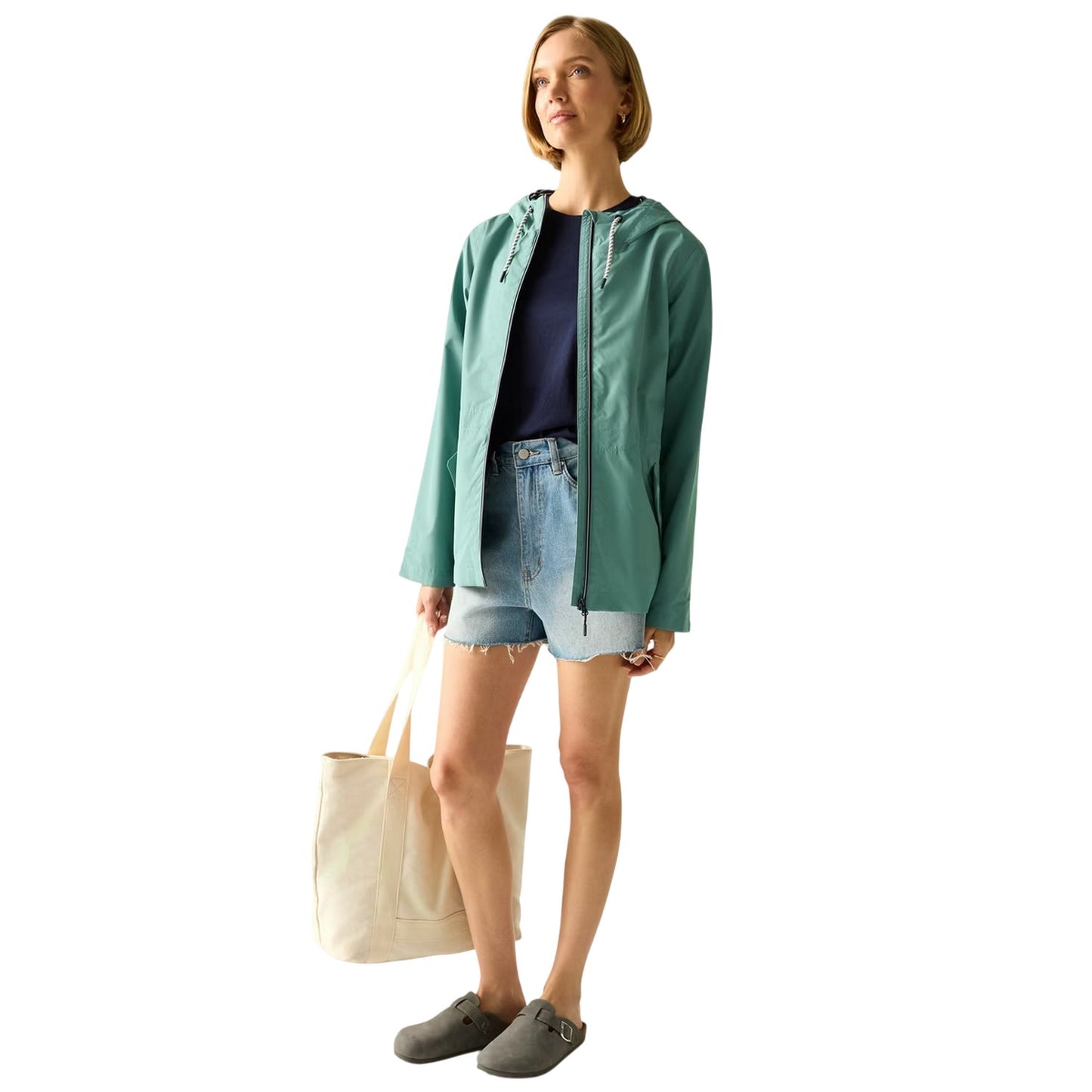 Ivy Moss - Pack Shot - Regatta Womens-Ladies Bayletta Waterproof Jacket