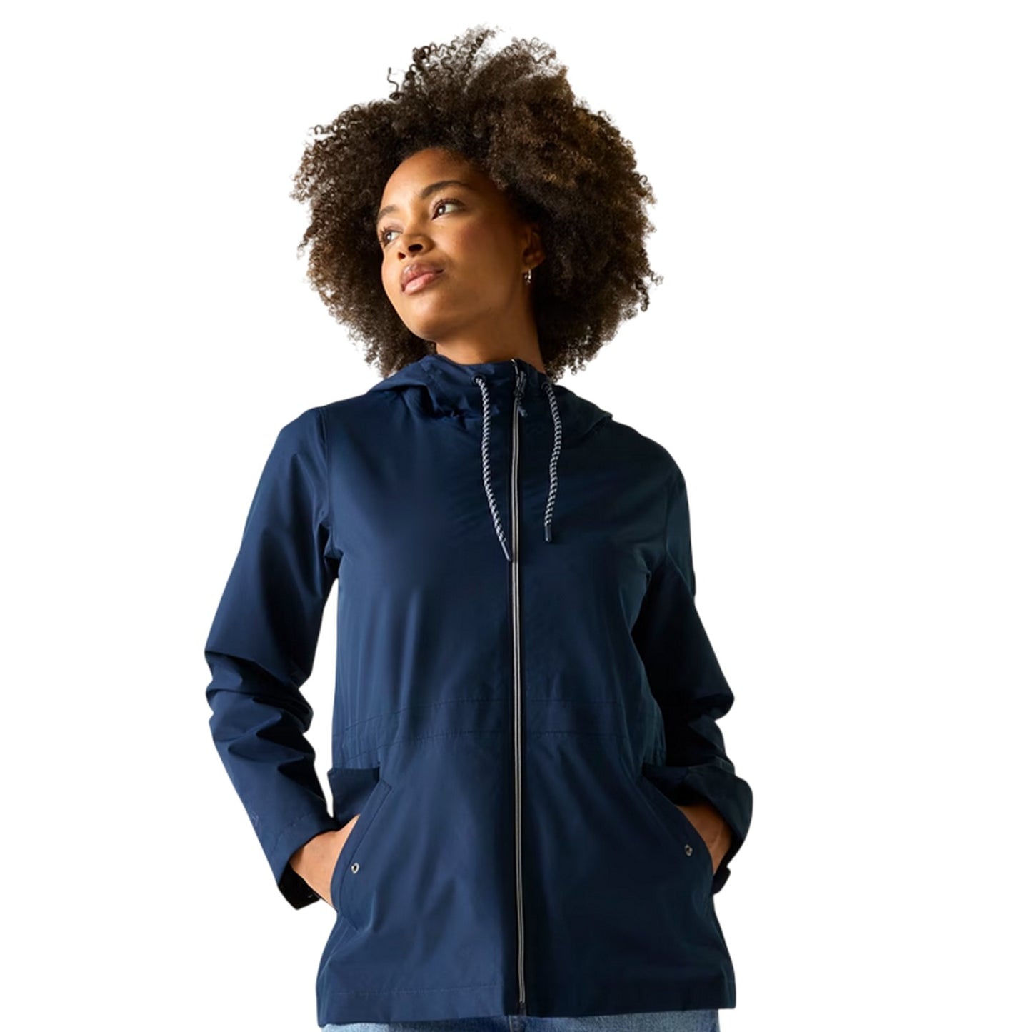 Navy - Back - Regatta Womens-Ladies Bayletta Waterproof Jacket