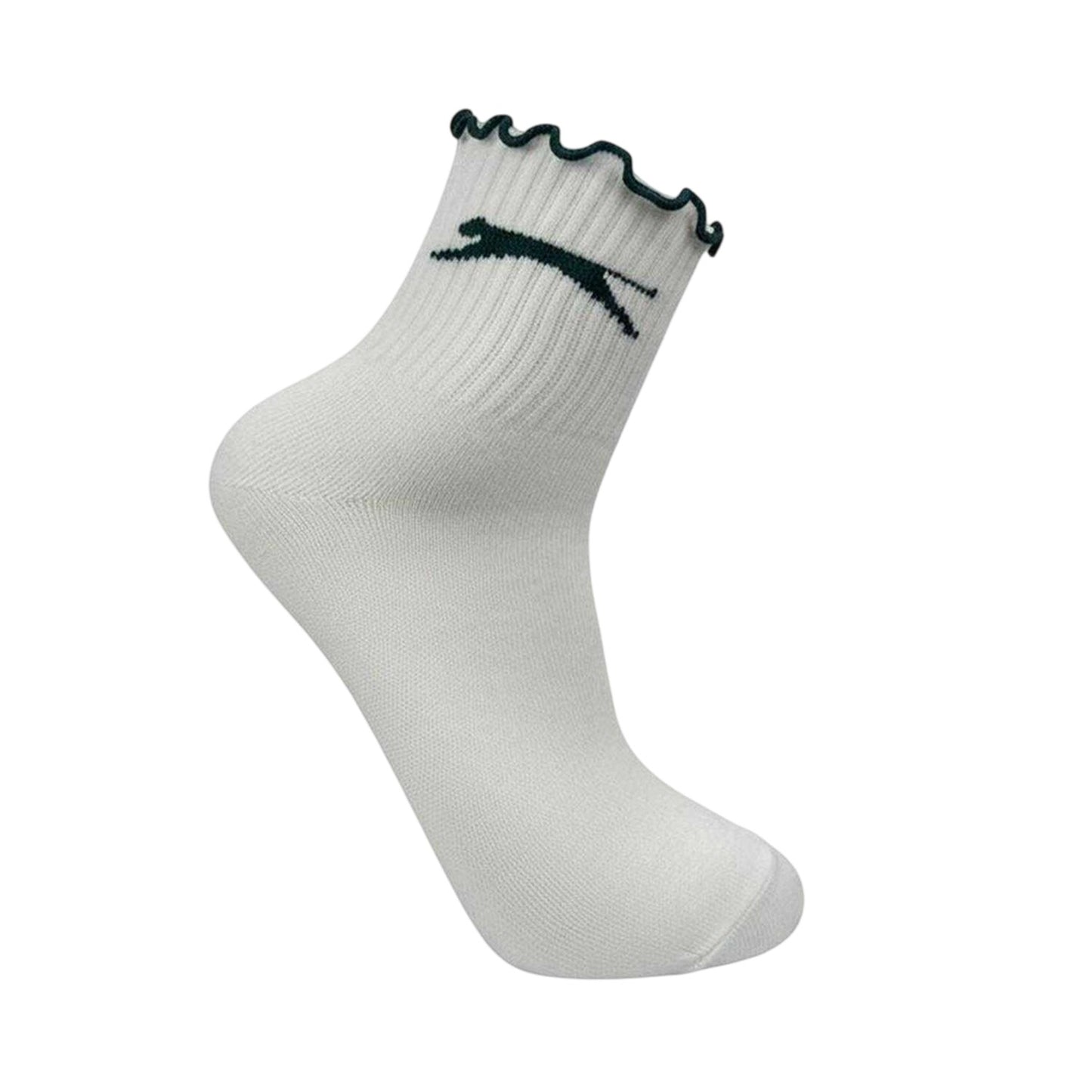 Multicoloured - Lifestyle - Slazenger Womens-Ladies Ruffled Polyester Ankle Socks (Pack of 5)