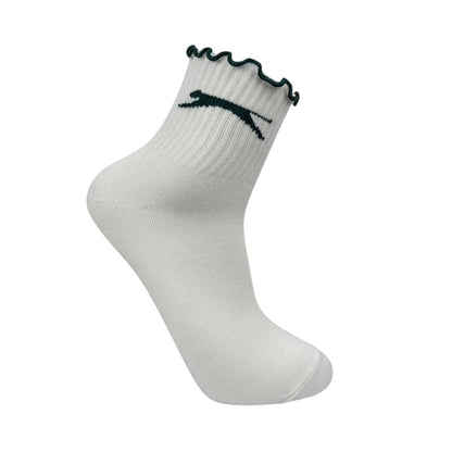 Multicoloured - Lifestyle - Slazenger Womens-Ladies Ruffled Polyester Ankle Socks (Pack of 5)