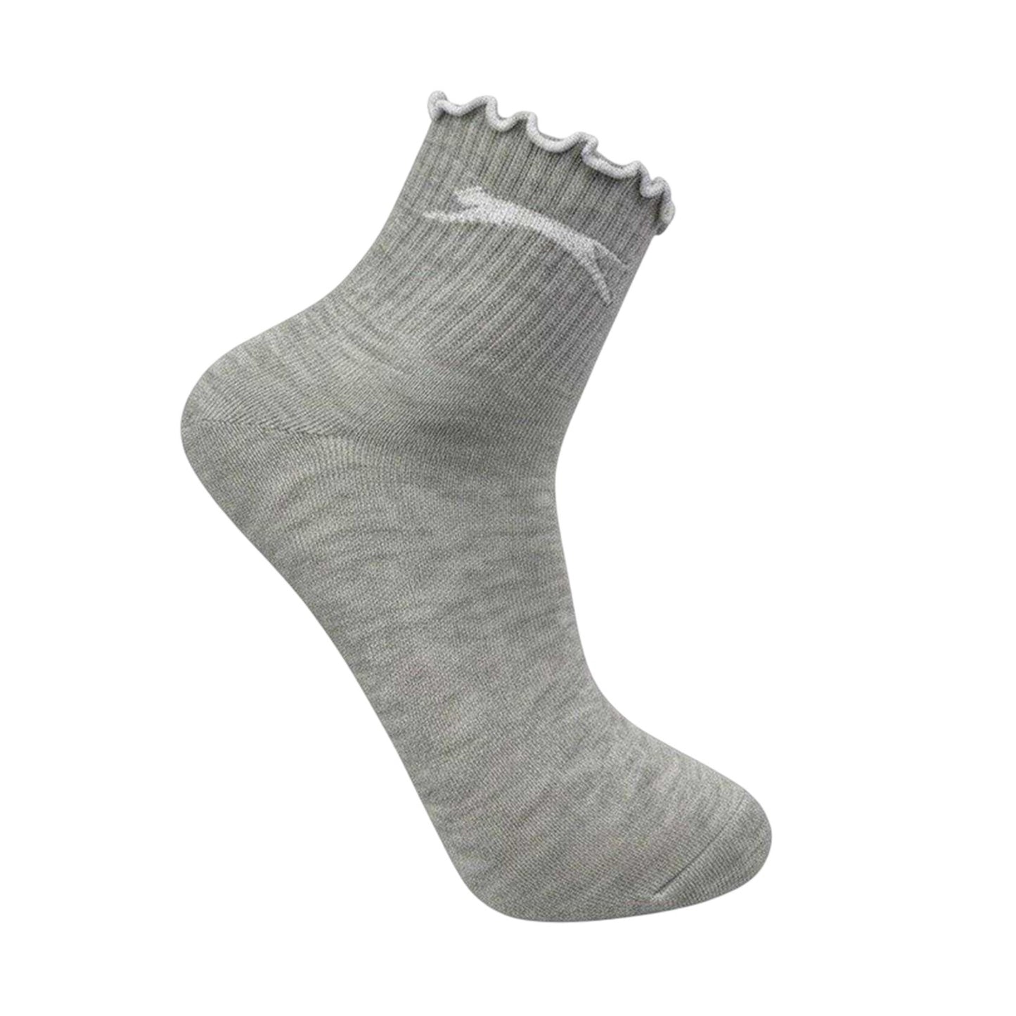 Multicoloured - Pack Shot - Slazenger Womens-Ladies Ruffled Polyester Ankle Socks (Pack of 5)