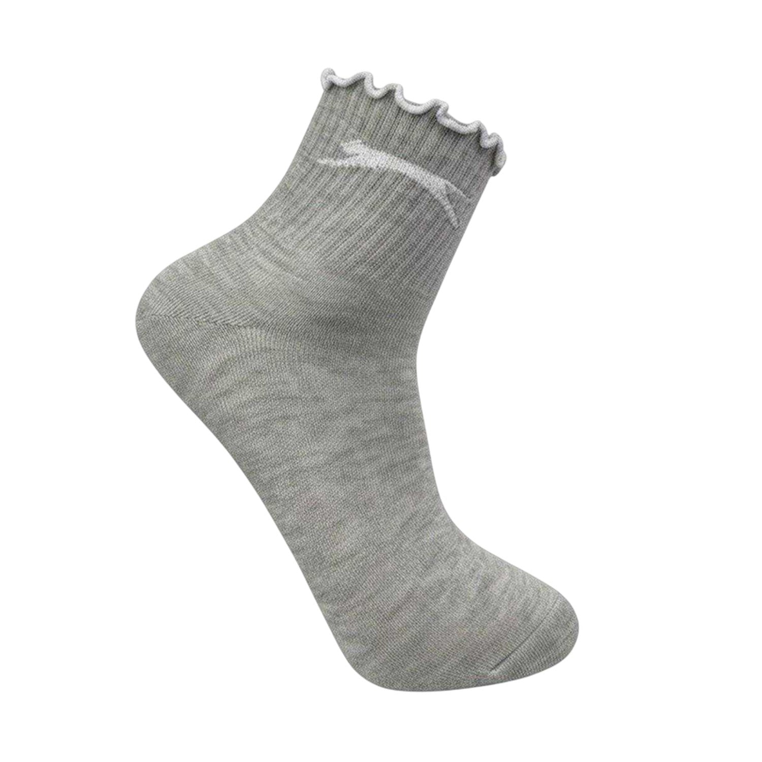 Multicoloured - Pack Shot - Slazenger Womens-Ladies Ruffled Polyester Ankle Socks (Pack of 5)