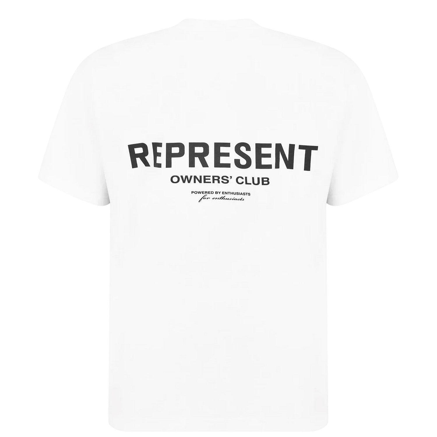 White - Back - Represent Mens Owners Club Cotton T-Shirt
