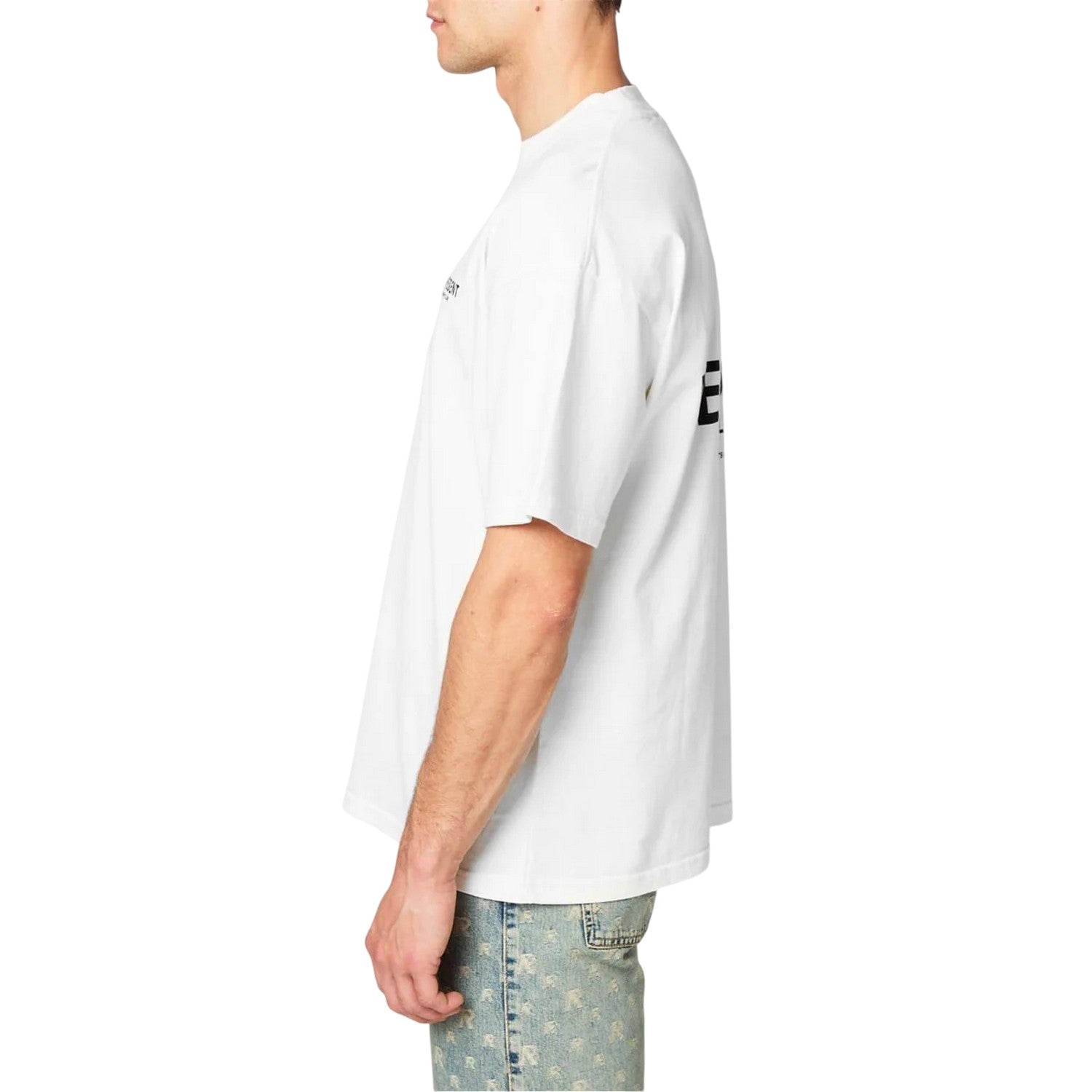 White - Side - Represent Mens Owners Club Cotton T-Shirt