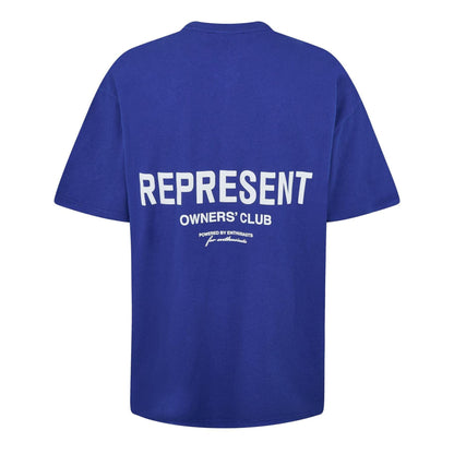 Cobalt - Back - Represent Mens Owners Club Cotton T-Shirt