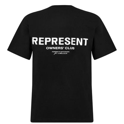 Black - Back - Represent Mens Owners Club Cotton T-Shirt