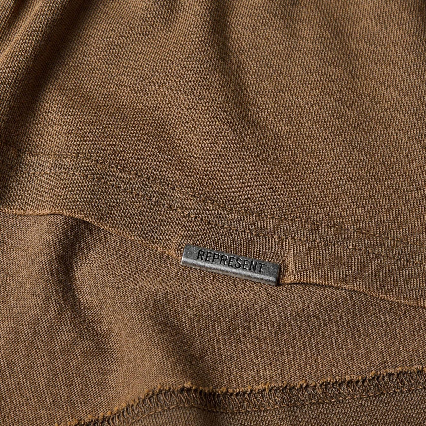 Almond - Pack Shot - Represent Mens Owners Club Cotton T-Shirt