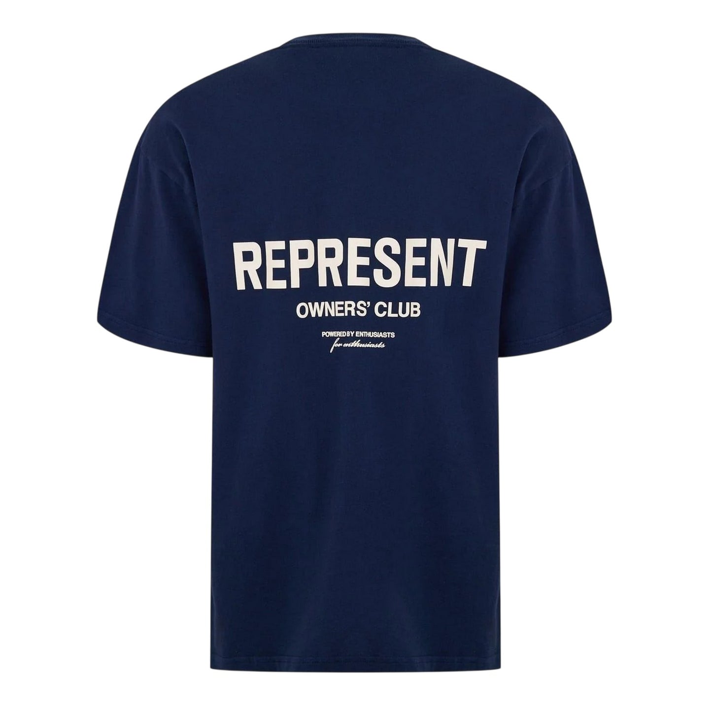 Navy - Back - Represent Mens Owners Club Cotton T-Shirt