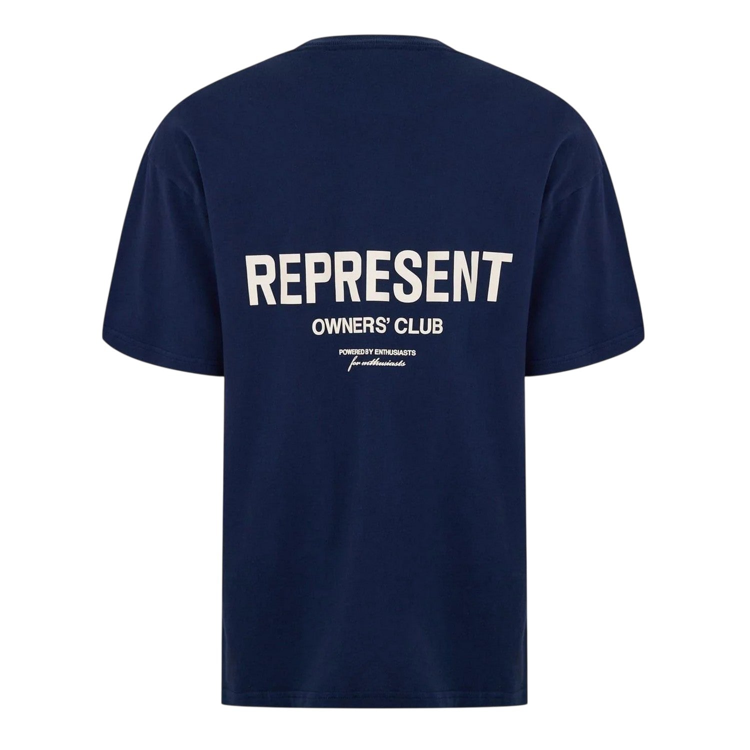 Navy - Back - Represent Mens Owners Club Cotton T-Shirt