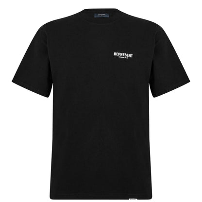 Black - Front - Represent Mens Owners Club Cotton T-Shirt