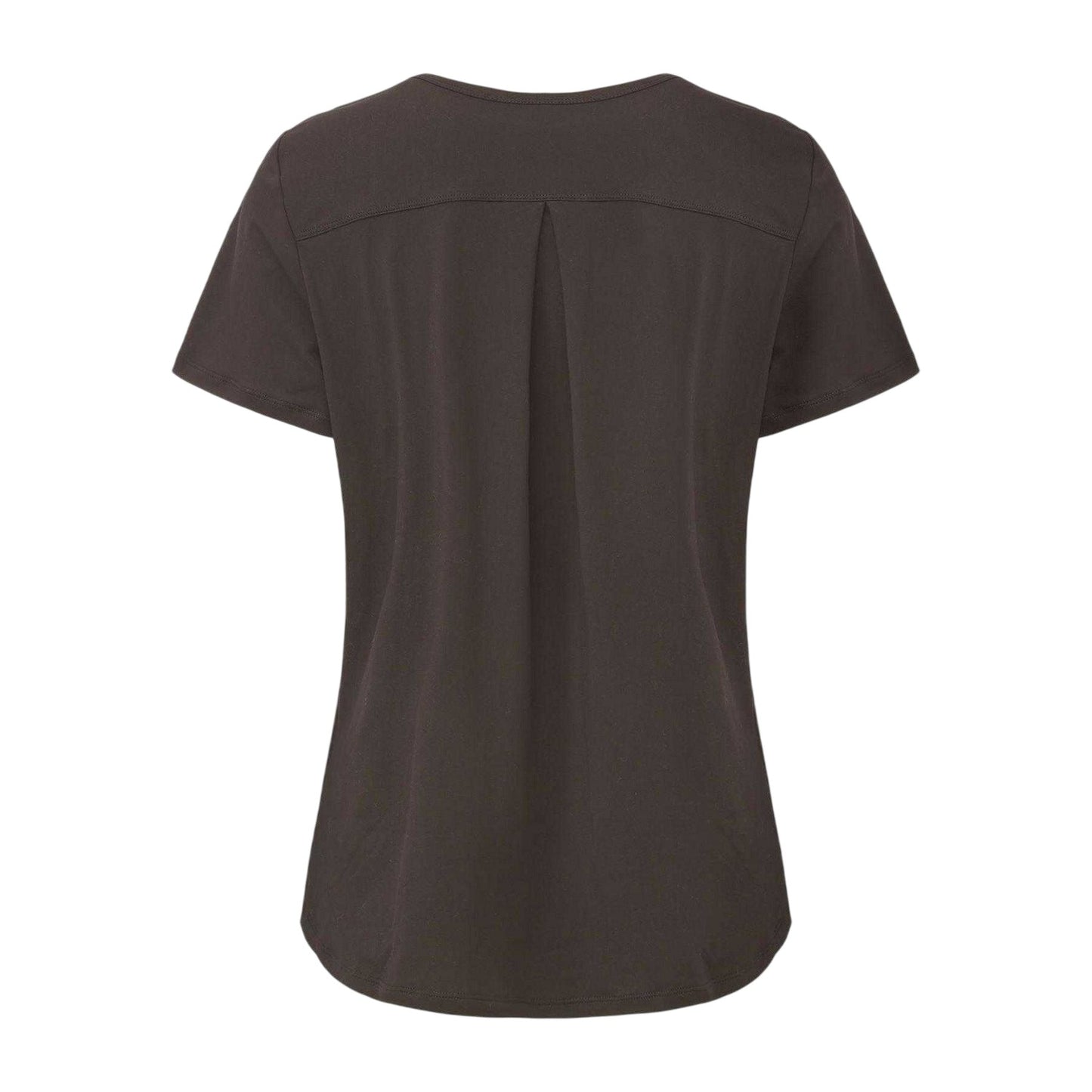 Brown - Back - LA Gear Womens-Ladies Essential T-Shirt