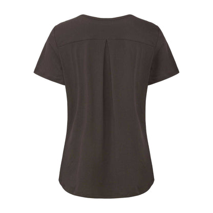 Brown - Back - LA Gear Womens-Ladies Essential T-Shirt