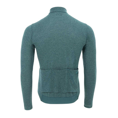 Green Marl - Back - Pinnacle Mens Full Zip Cycling Jersey