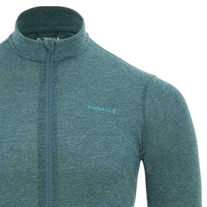 Green Marl - Lifestyle - Pinnacle Mens Full Zip Cycling Jersey