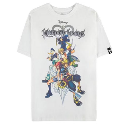 White - Front - Kingdom Hearts Womens-Ladies Graphic Print T-Shirt