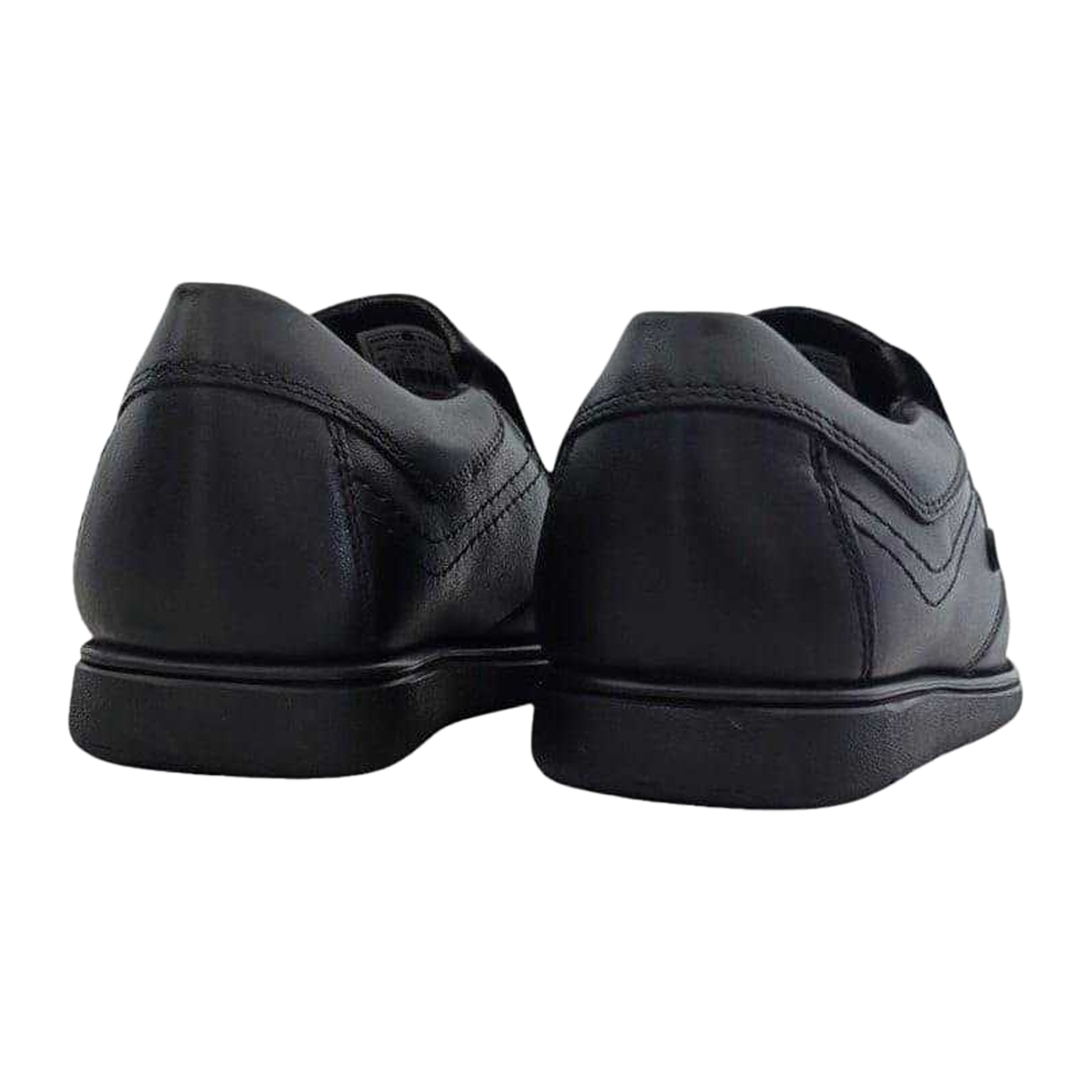 Black - Back - Pretty Green Boys Waltham Moc Toe School Shoes